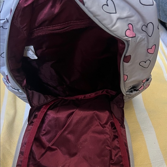 Ju-Ju-Be Gray and Pink Heart Baby Bag - Picture 5 of 8